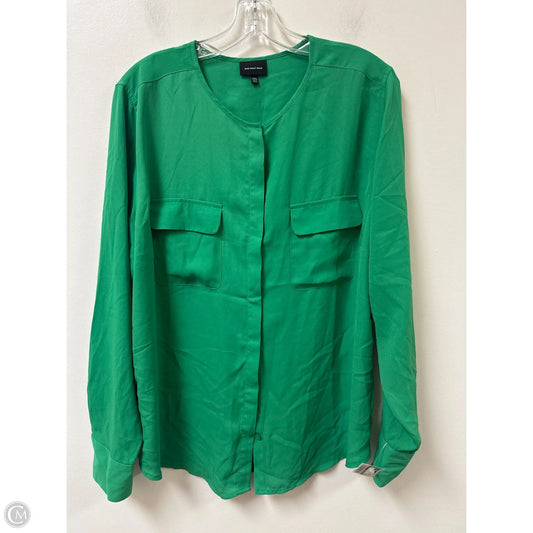 Top Long Sleeve By Who What Wear In Green, Size: 2x