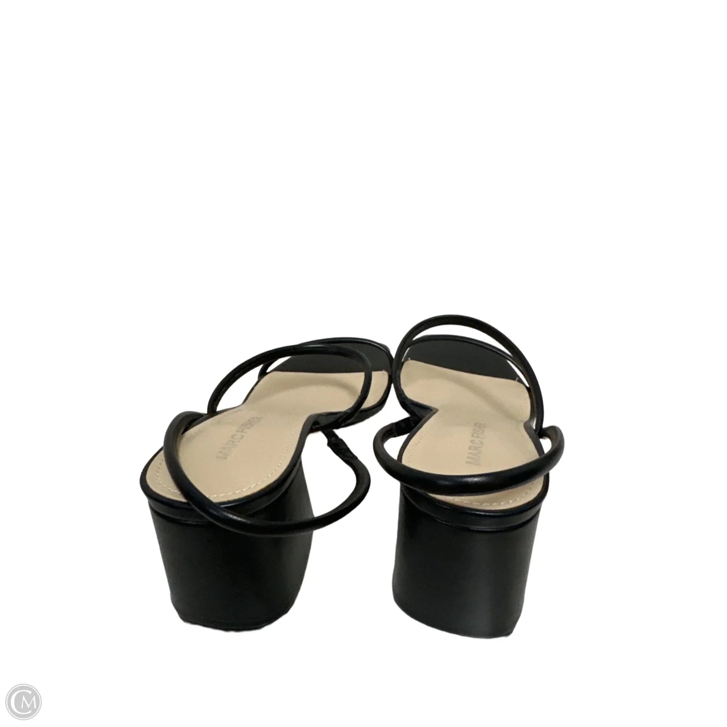 Sandals Heels Block By Marc Fisher In Black, Size: 8