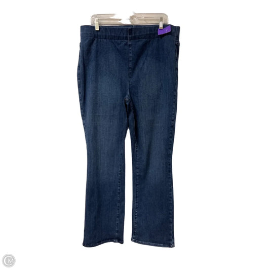 Jeans Boot Cut By Not Your Daughters Jeans In Blue Denim, Size: 16