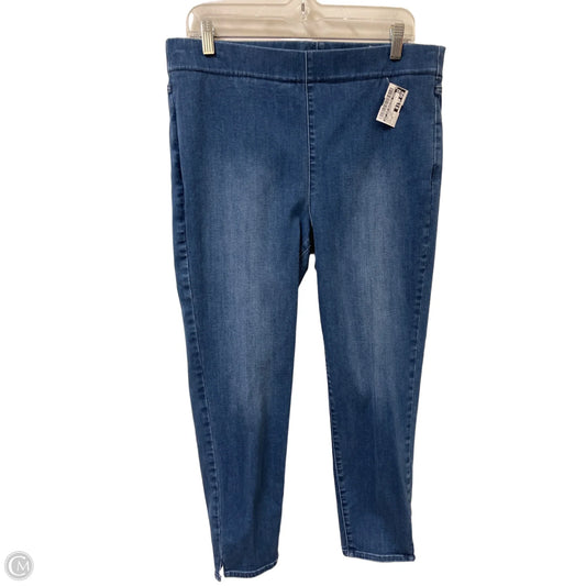 Jeans Straight By Not Your Daughters Jeans In Blue Denim, Size: 14