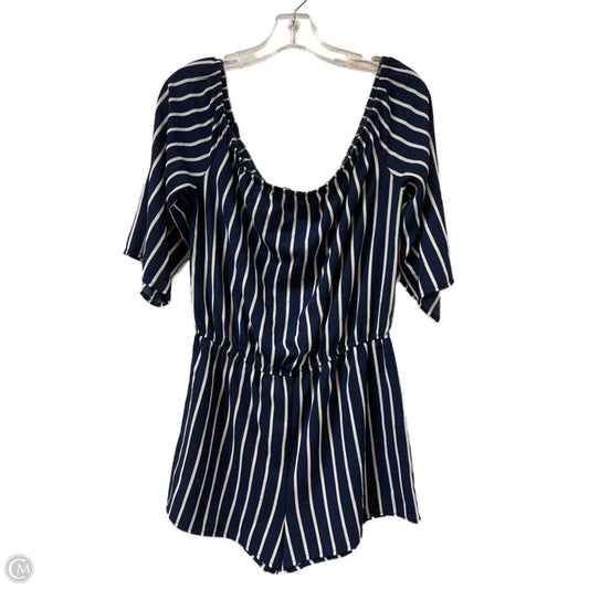 Romper By Ambiance Apparel In Navy, Size: M