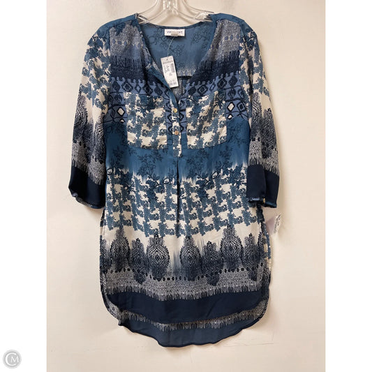 Tunic Long Sleeve By Westport In Blue, Size: Xs