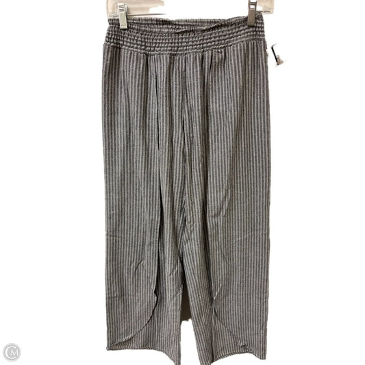 Pants Wide Leg By Bobi In Striped Pattern, Size: S