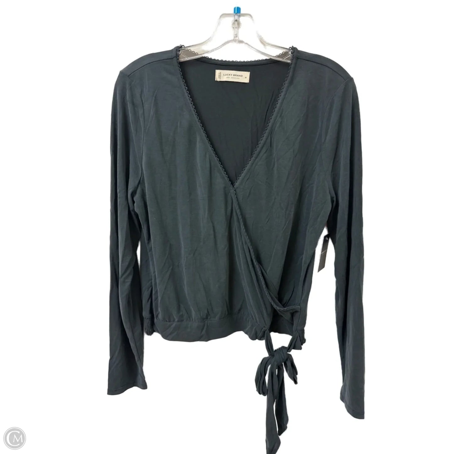 Top Long Sleeve By Lucky Brand In Grey, Size: M