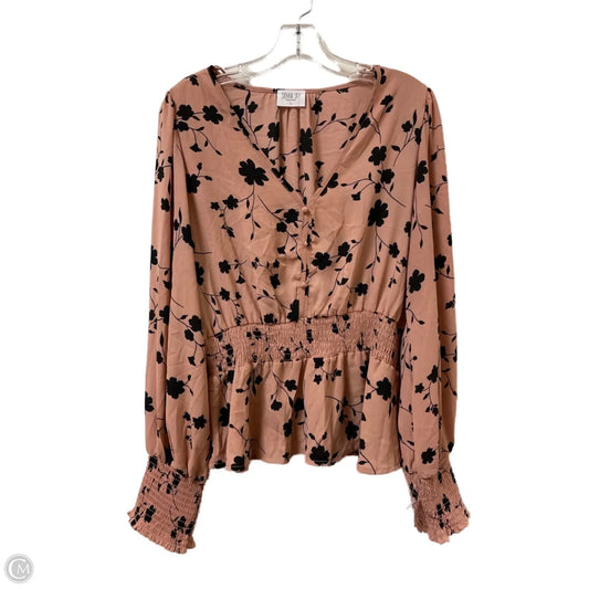 Top Long Sleeve By Sienna Sky In Pink, Size: L
