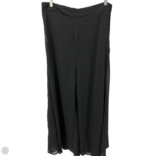 Pants Wide Leg By Shein In Black, Size: 12