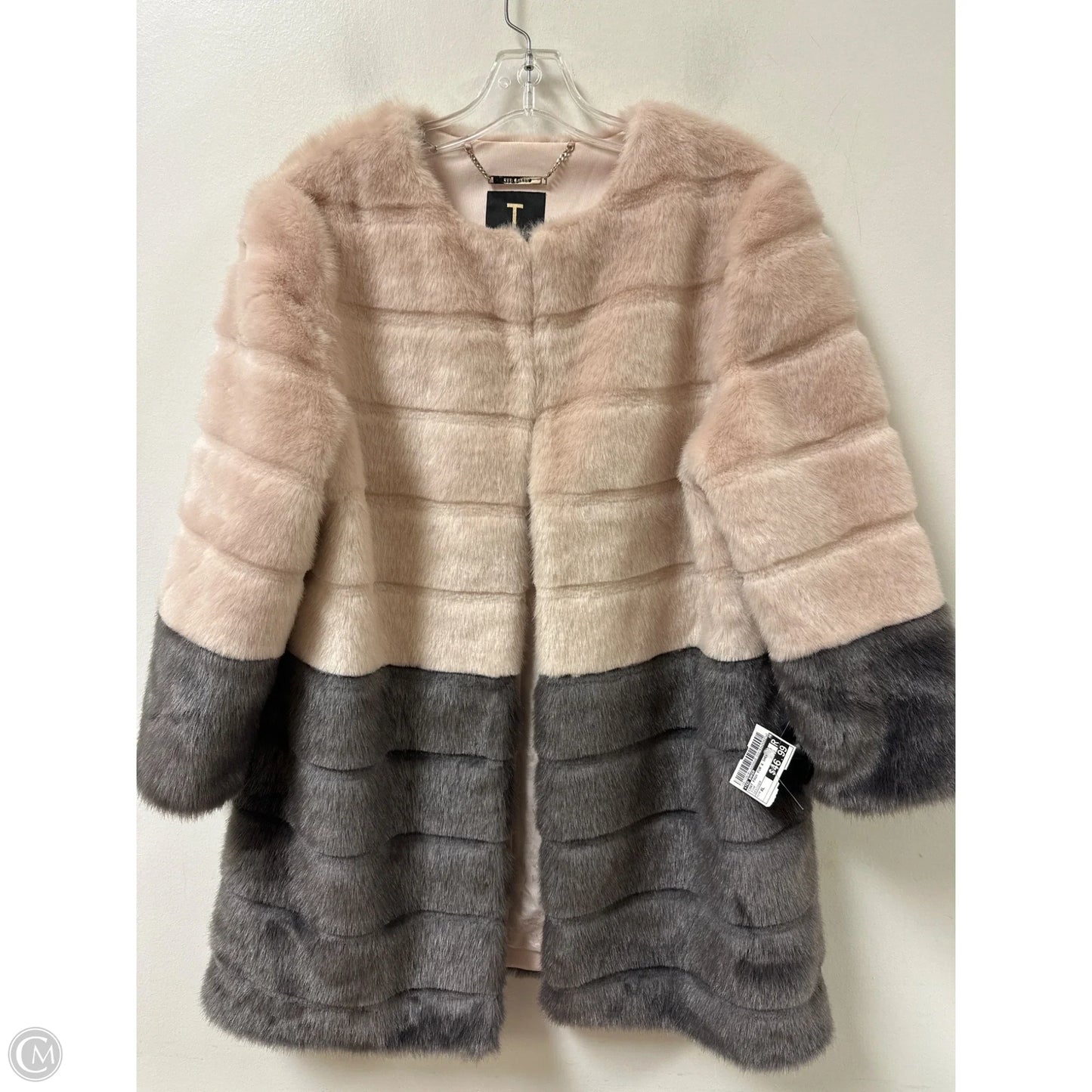 Coat Faux Fur & Sherpa By Ted Baker In Pink, Size: Xl
