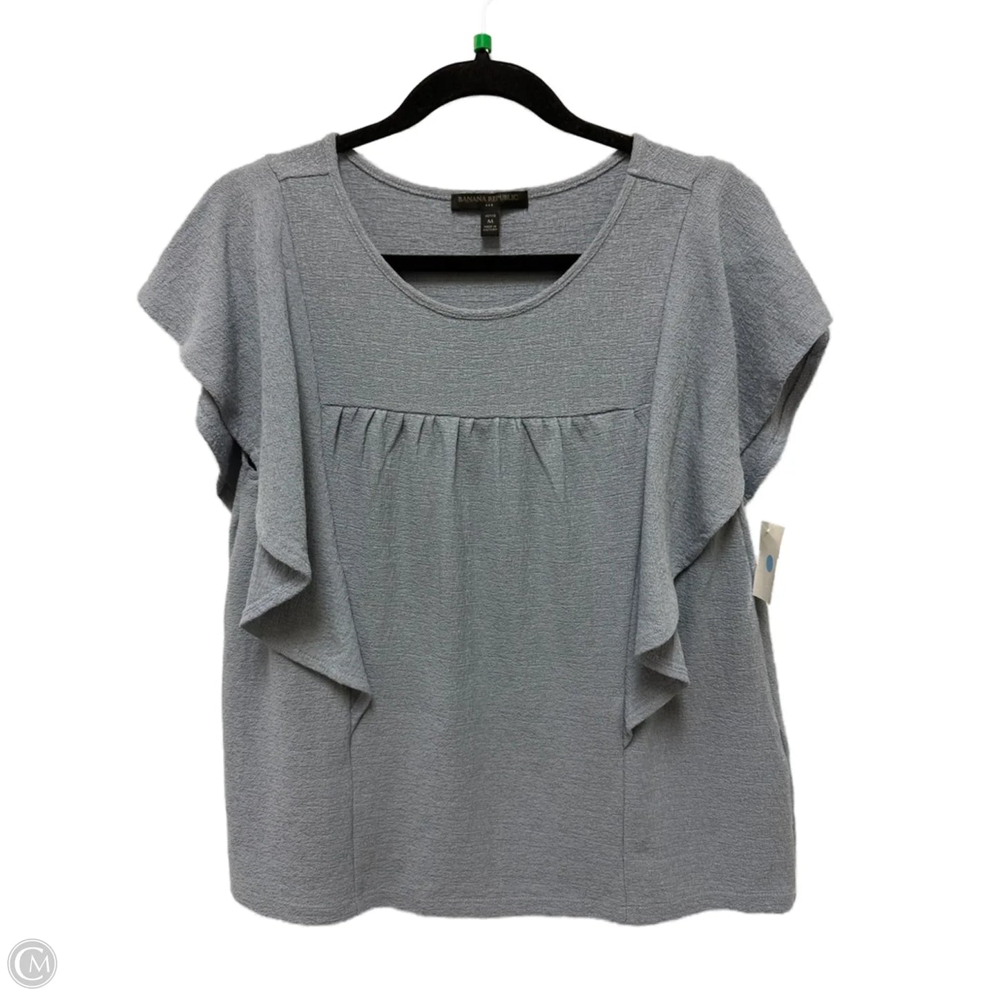 Top Short Sleeve By Banana Republic In Blue, Size: Mp