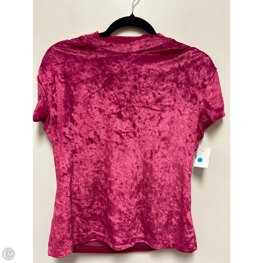 Top Short Sleeve By A New Day In Pink, Size: L