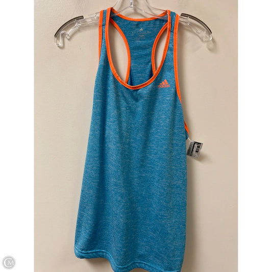Athletic Tank Top By Adidas In Blue, Size: L