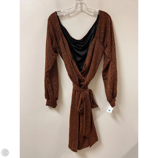 Dress Party Short By Clothes Mentor In Orange, Size: 3x