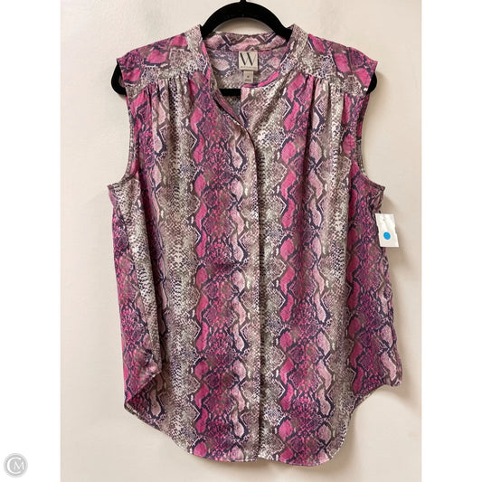 Top Sleeveless By Worthington In Purple, Size: M