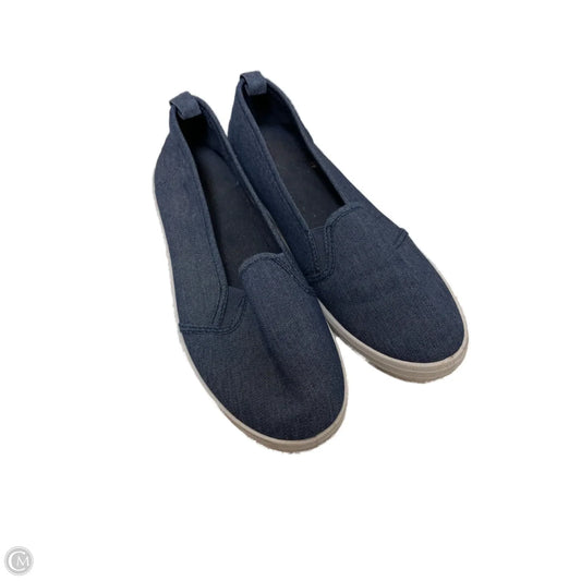 Shoes Flats By Clothes Mentor In Navy, Size: 10