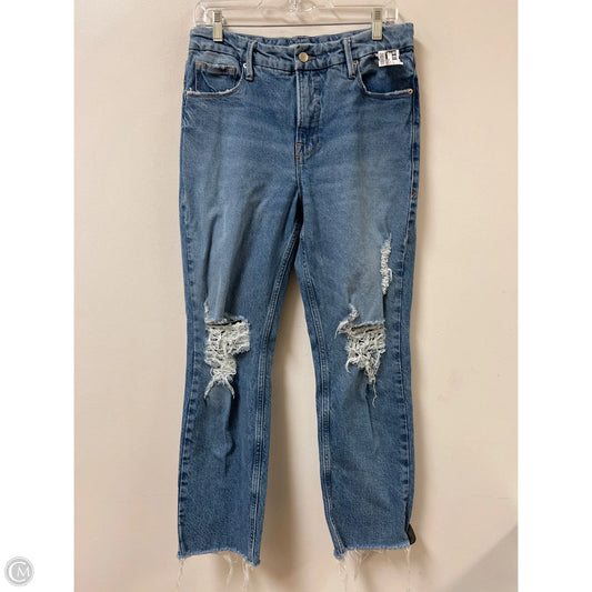 Jeans Boyfriend By Good American In Blue Denim, Size: 8