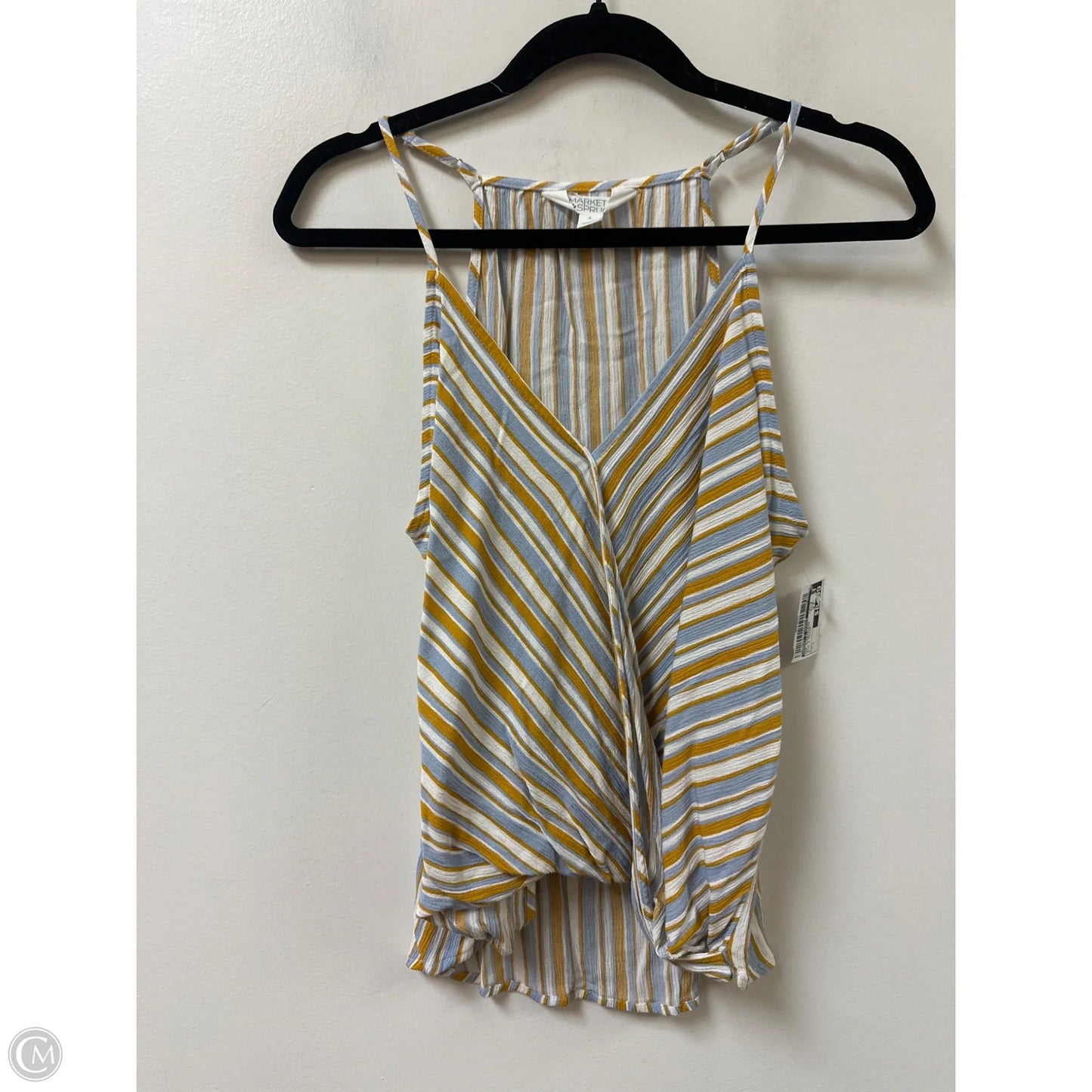 Top Sleeveless By Market & Spruce In Blue & Yellow, Size: L