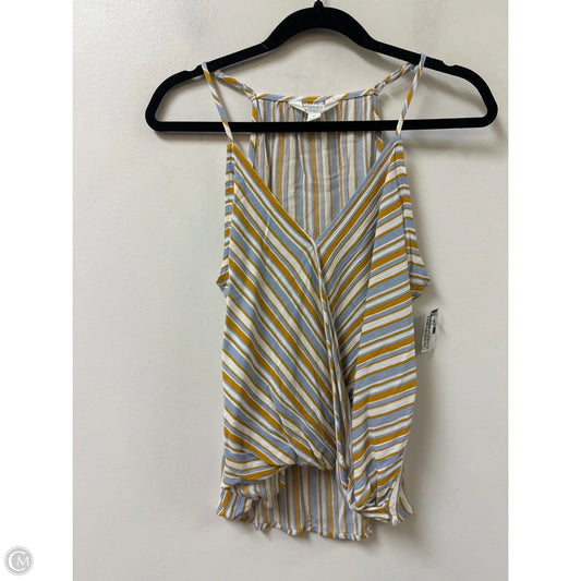 Top Sleeveless By Market & Spruce In Blue & Yellow, Size: L