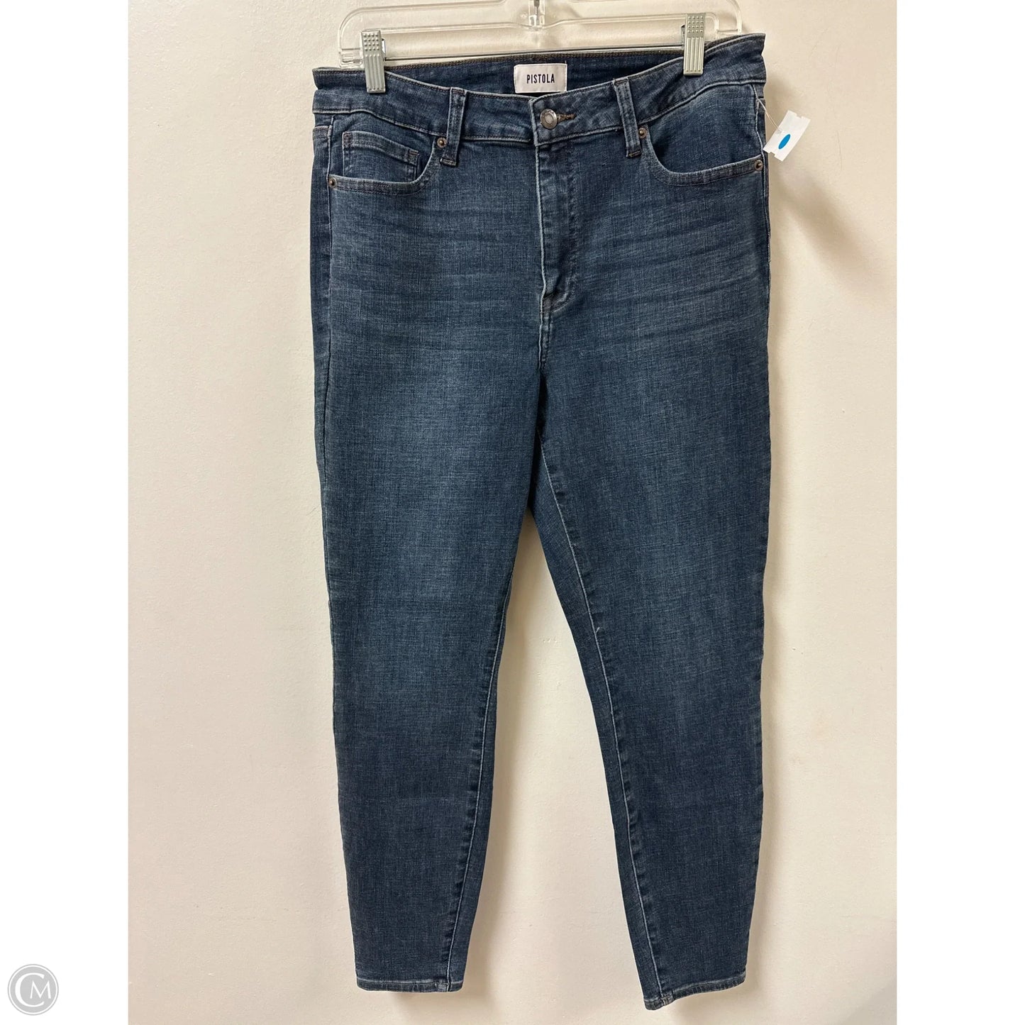 Jeans Skinny By Pistola In Blue Denim, Size: 12