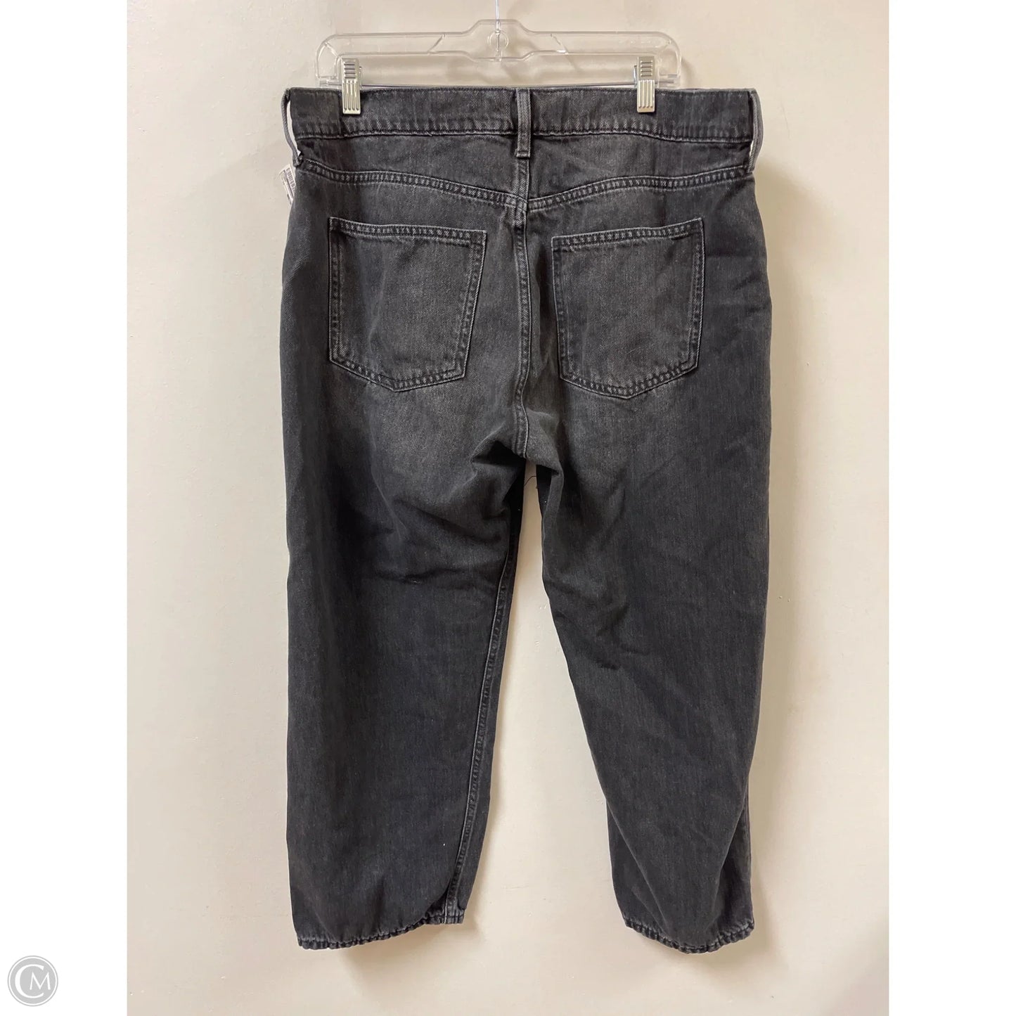 Jeans Straight By Gap In Black, Size: 16