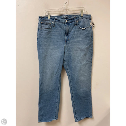Jeans Straight By J. Crew In Blue Denim, Size: 14