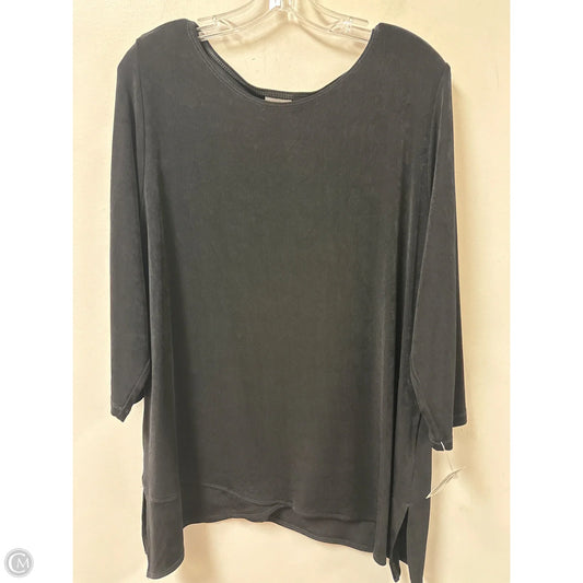 Top Long Sleeve By Chicos In Black, Size: Xl