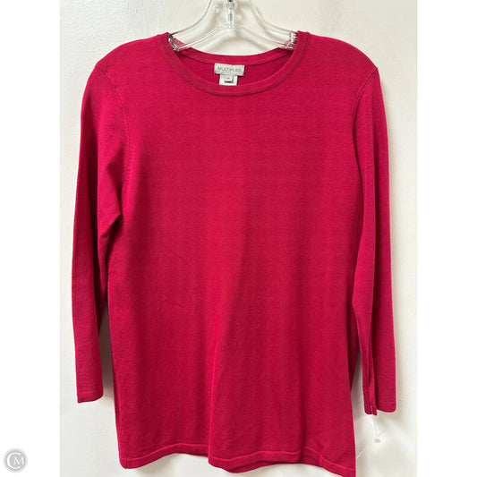 Top Long Sleeve By Multiples In Pink, Size: Xs