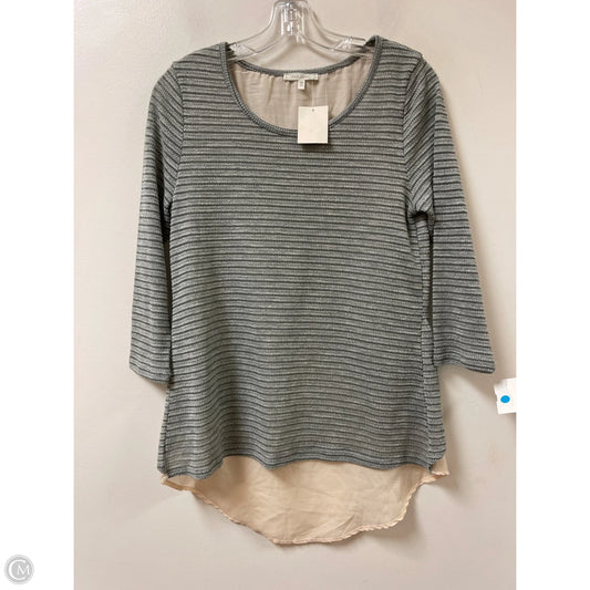 Top Long Sleeve By Ava James In Grey, Size: M