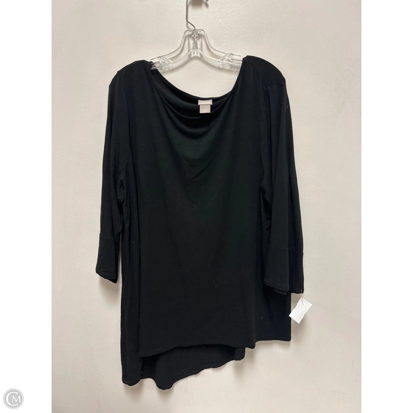 Tunic Long Sleeve By Chicos In Black, Size: Xl