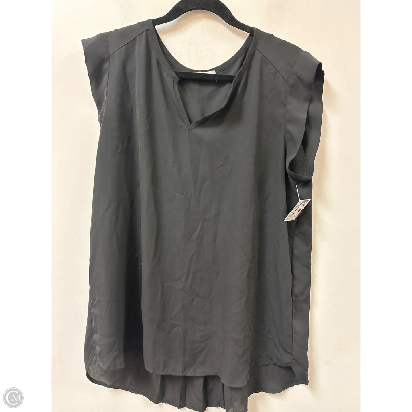 Top Sleeveless By Pleione In Black, Size: Xl