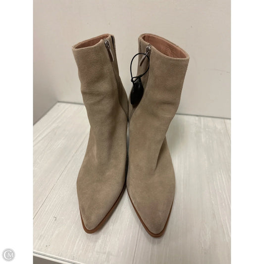 Boots Ankle Heels By Nordstrom In Taupe, Size: 9.5