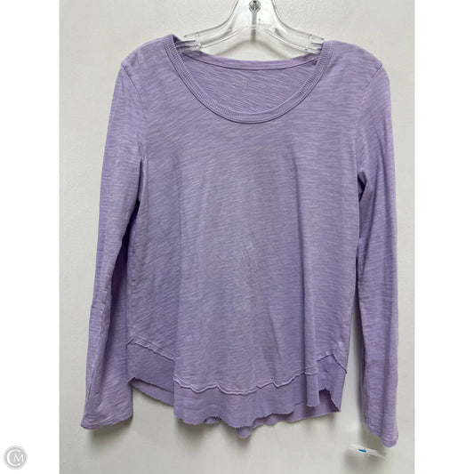 Top Long Sleeve By Elliot Lucca In Purple, Size: Xs