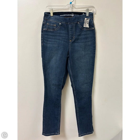Jeans Skinny By Max Studio In Blue Denim, Size: 6