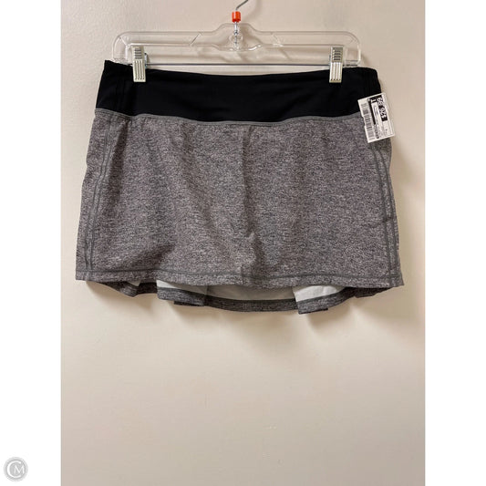 Athletic Skort By Lululemon In Grey, Size: 8