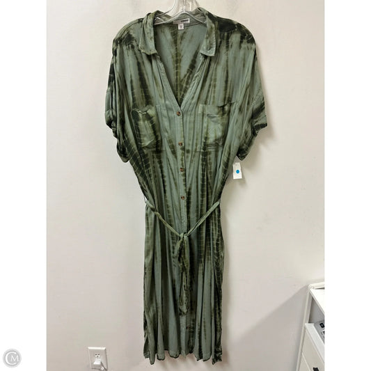 Dress Casual Maxi By Sonoma In Green, Size: 1x
