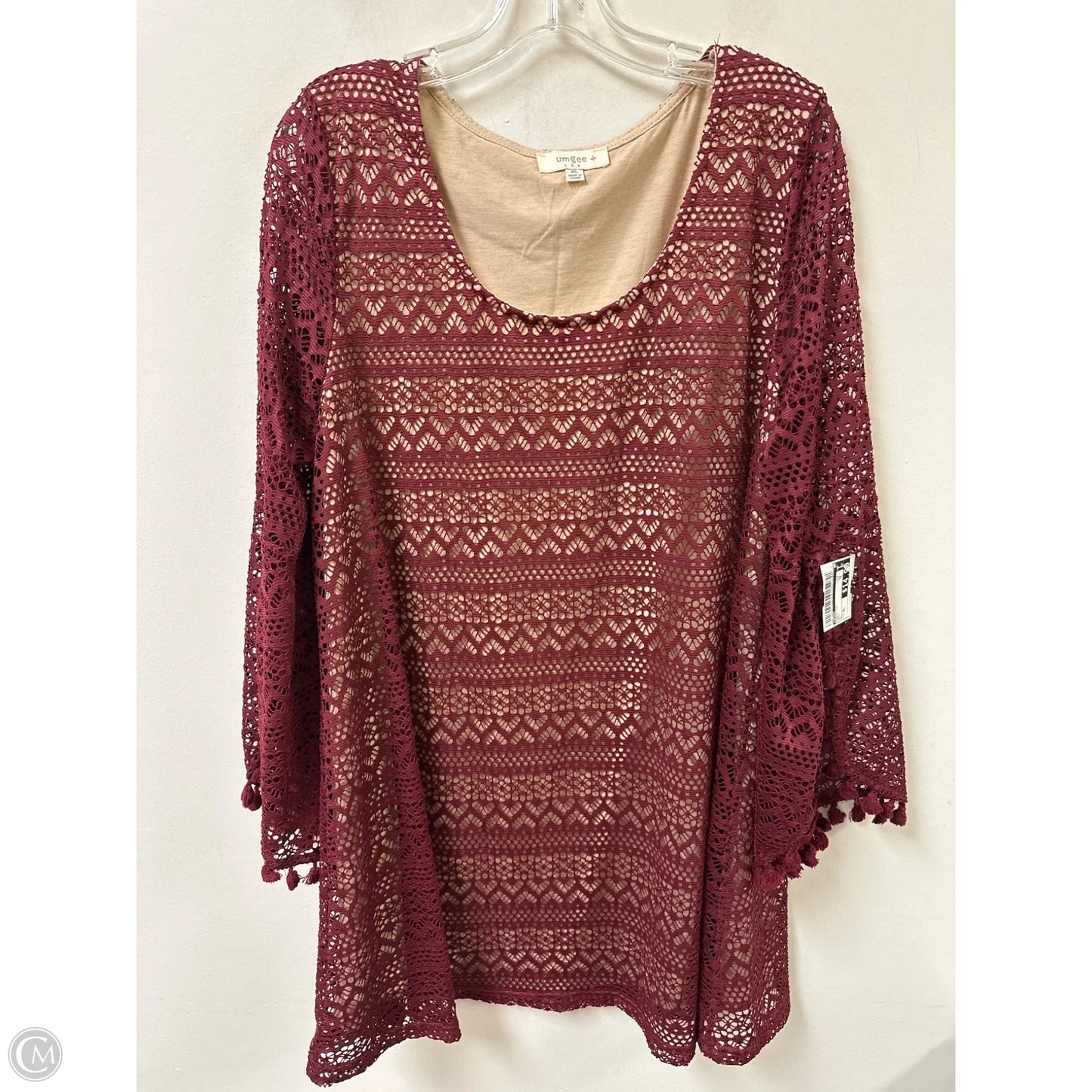 Tunic Long Sleeve By Umgee In Red, Size: Xl
