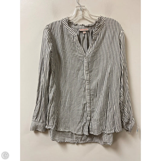 Top Long Sleeve By Knox Rose In Grey, Size: L