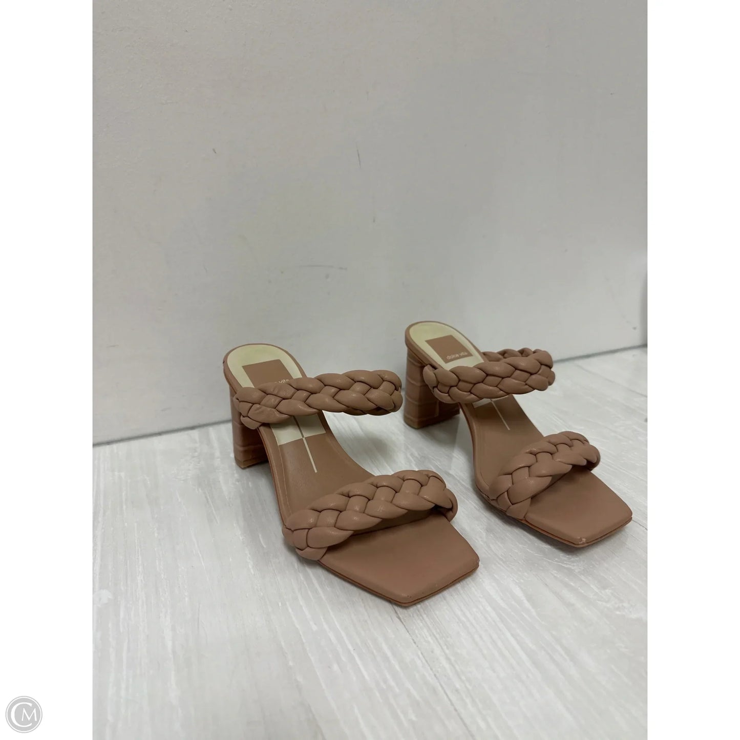 Sandals Heels Block By Dolce Vita In Tan, Size: 6.5