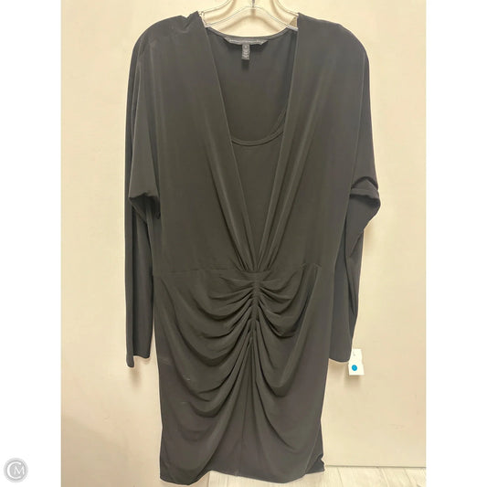 Dress Party Midi By White House Black Market In Black, Size: L