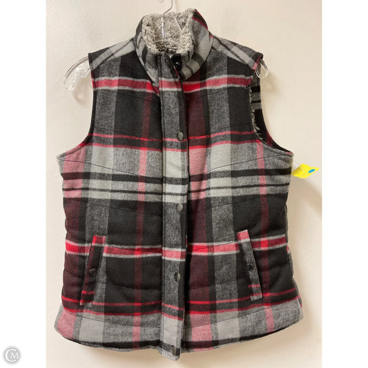 Vest Fleece By Natural Reflections In Grey & Red, Size: S