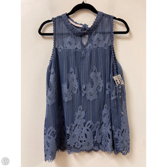 Top Sleeveless By Taylor & Sage In Blue, Size: Xl