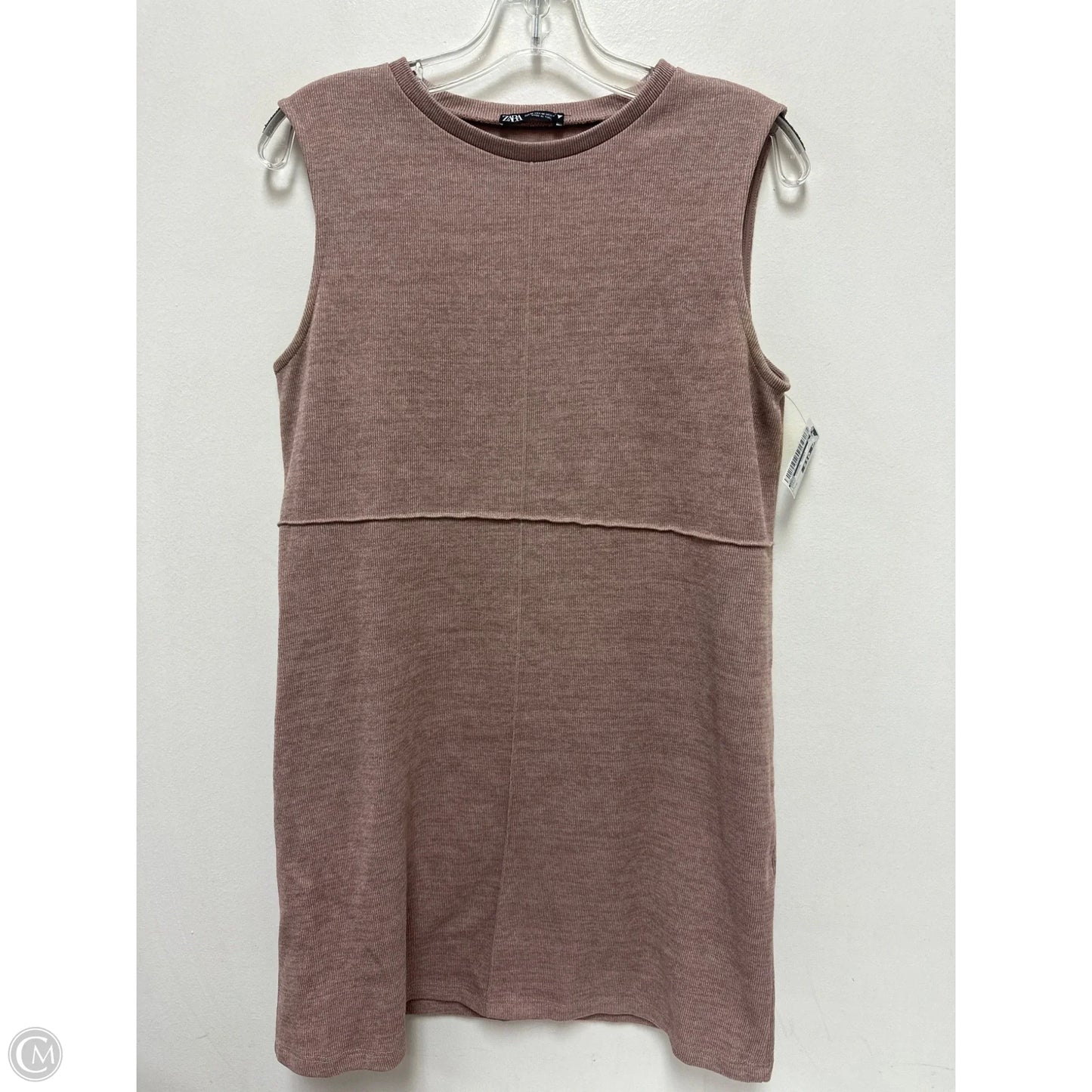 Dress Casual Short By Zara In Brown, Size: M