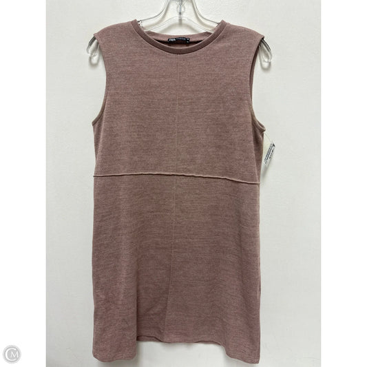 Dress Casual Short By Zara In Brown, Size: M