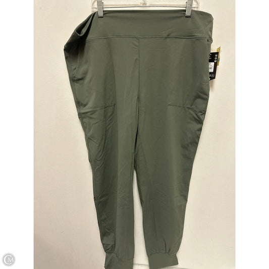 Athletic Pants By Avia In Green, Size: 3x