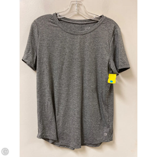 Athletic Top Short Sleeve By Gapfit In Grey, Size: M