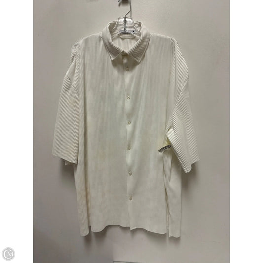 Tunic Short Sleeve By Zara In White, Size: L