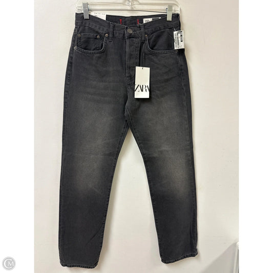 Jeans Boyfriend By Zara In Black Denim, Size: 4