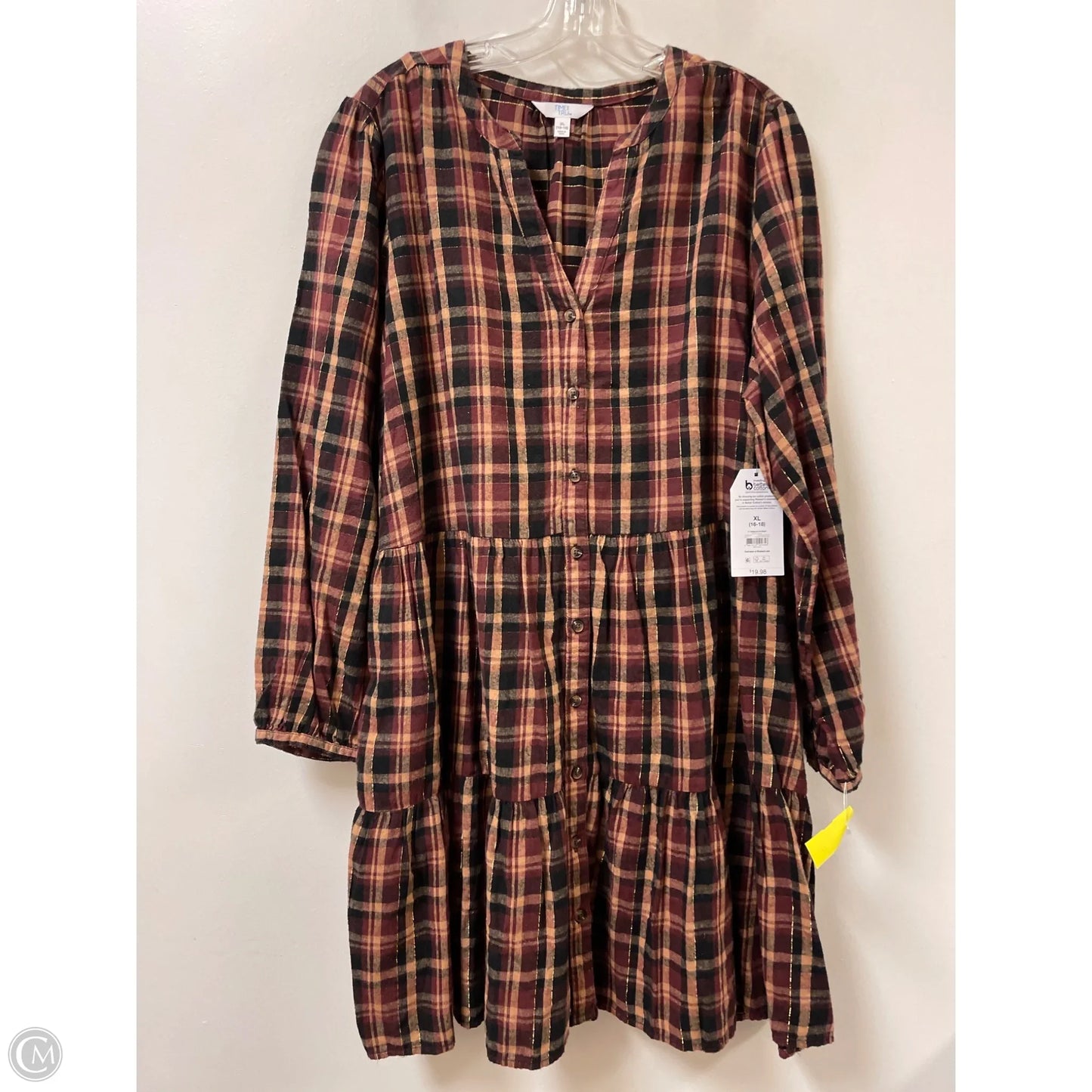Dress Casual Short By Time And Tru In Brown, Size: Xl