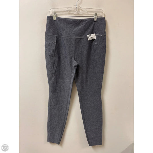 Athletic Leggings By Eddie Bauer In Grey, Size: L
