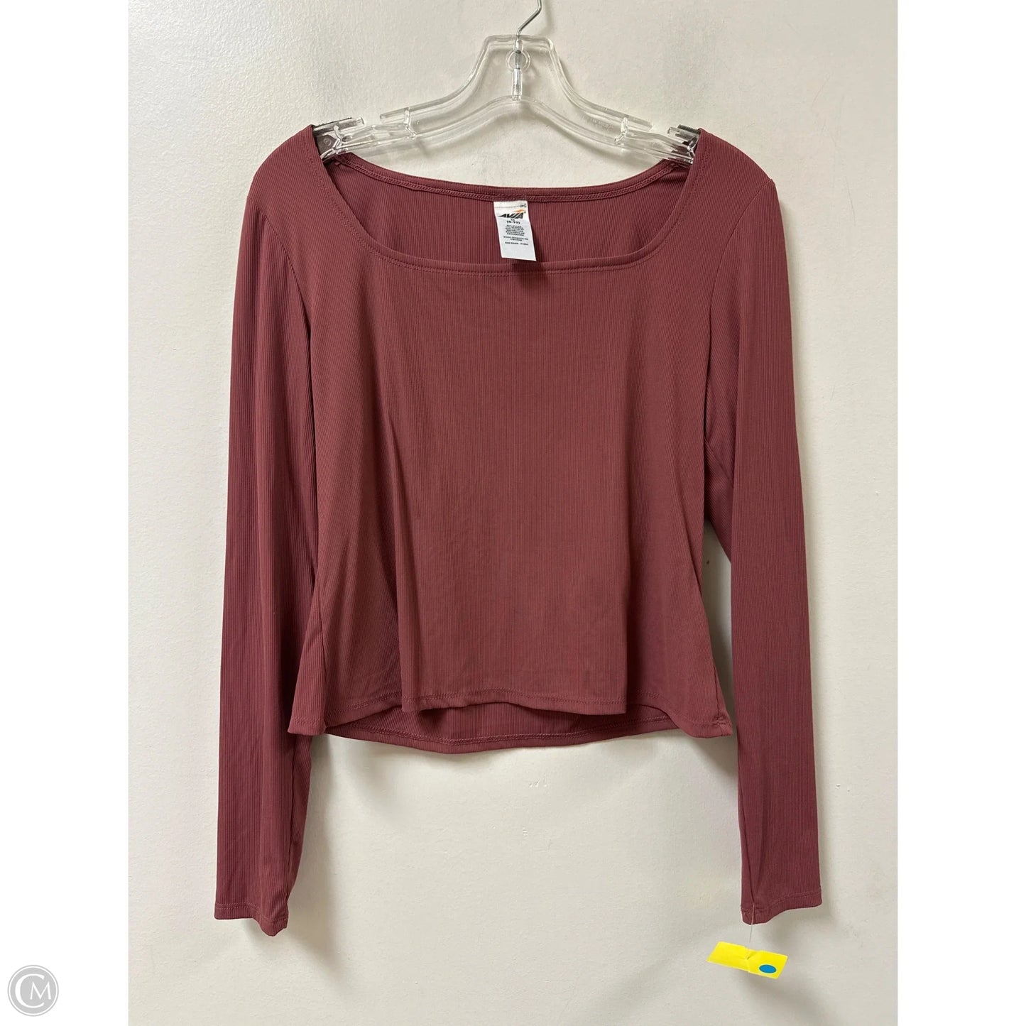 Athletic Top Long Sleeve Crewneck By Avia In Pink, Size: M