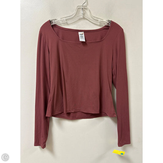 Athletic Top Long Sleeve Crewneck By Avia In Pink, Size: M