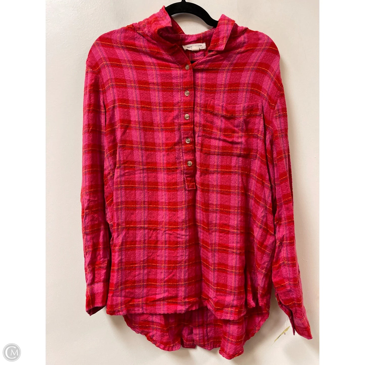 Top Long Sleeve By Beachlunchlounge In Pink, Size: L